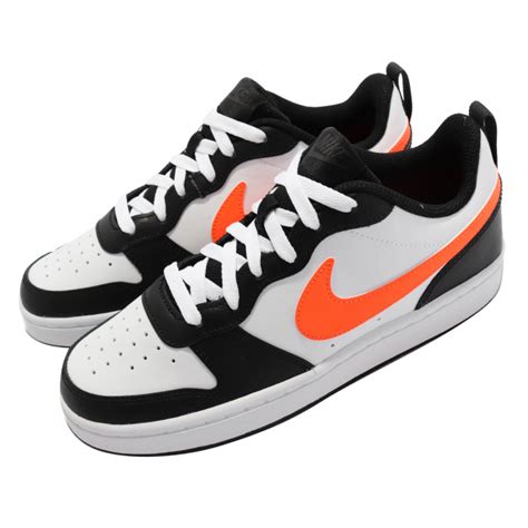 nike court borough low 2 sneakers zwart
